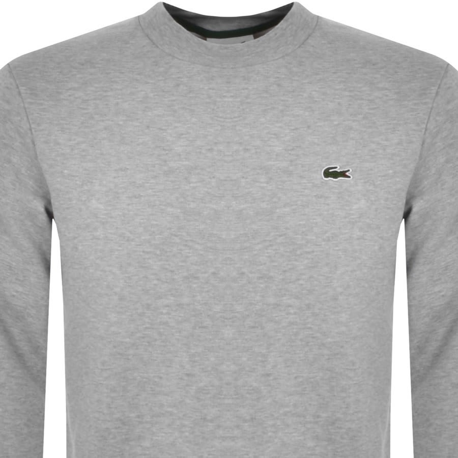 Image number 2 for Lacoste Crew Neck Sweatshirt Grey