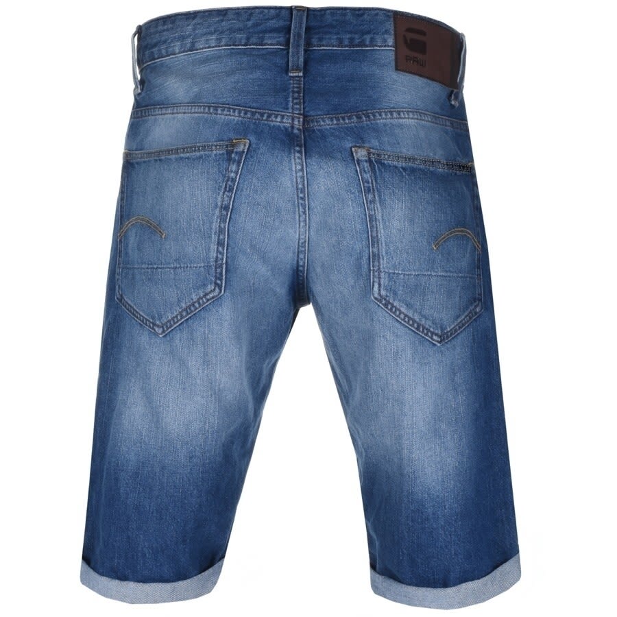 Image number 2 for G Star Raw 3301 Denim Shorts Blue