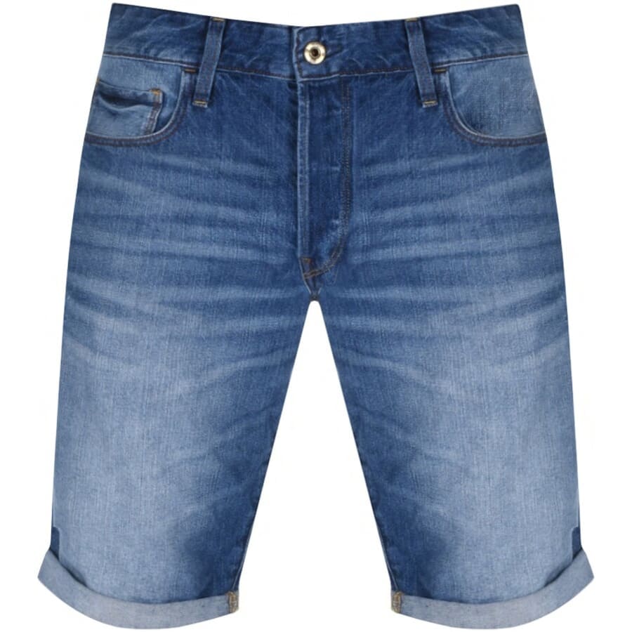 Image number 1 for G Star Raw 3301 Denim Shorts Blue