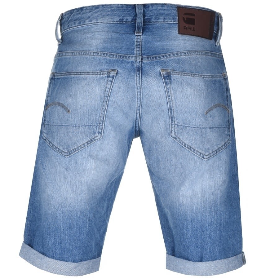 Image number 2 for G Star Raw 3301 Denim Shorts Blue