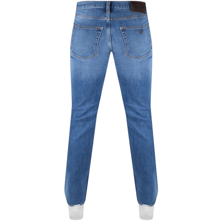 Image number 2 for Emporio Armani J45 Regular Jeans Light Wash Blue