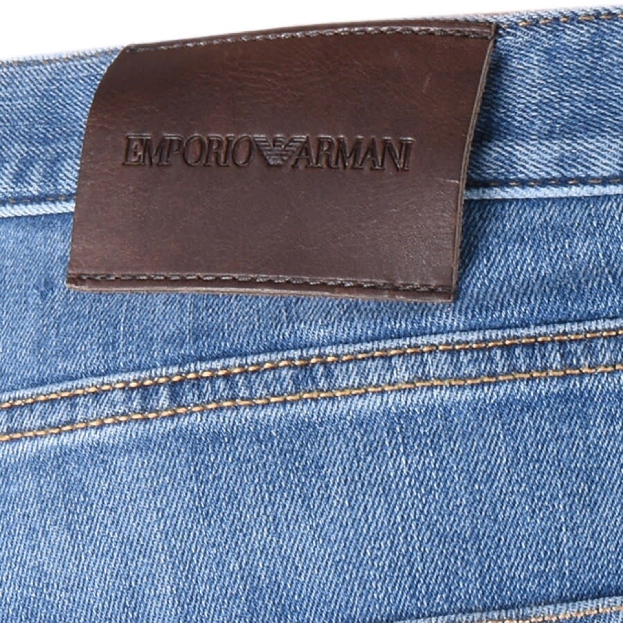 Image number 3 for Emporio Armani J21 Regular Jeans Light Wash Blue