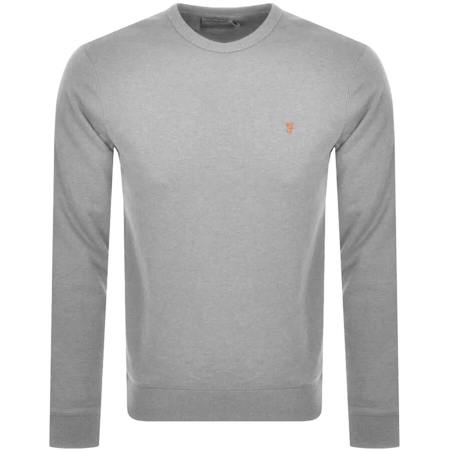Image number 1 for Farah Vintage Tim Sweatshirt Grey