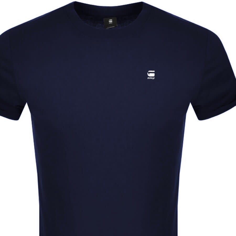 Image number 2 for G Star Raw Lash Logo T Shirt Navy