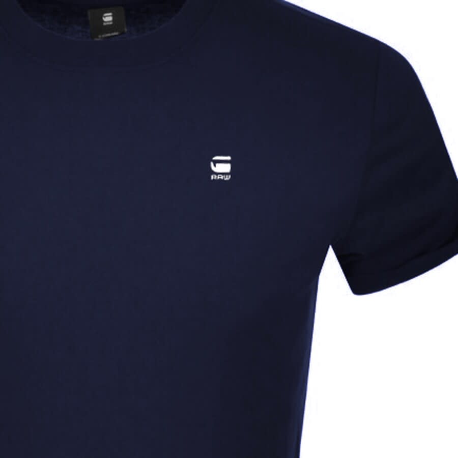 Image number 3 for G Star Raw Lash Logo T Shirt Navy