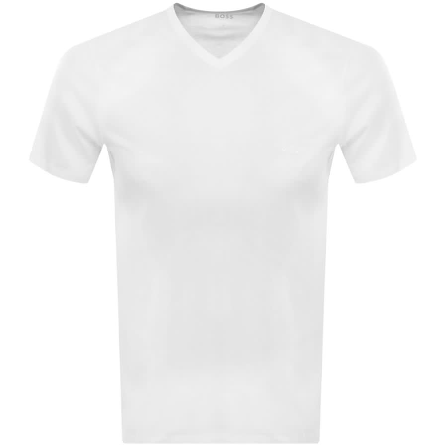 Image number 2 for BOSS Triple Pack V Neck T Shirts White