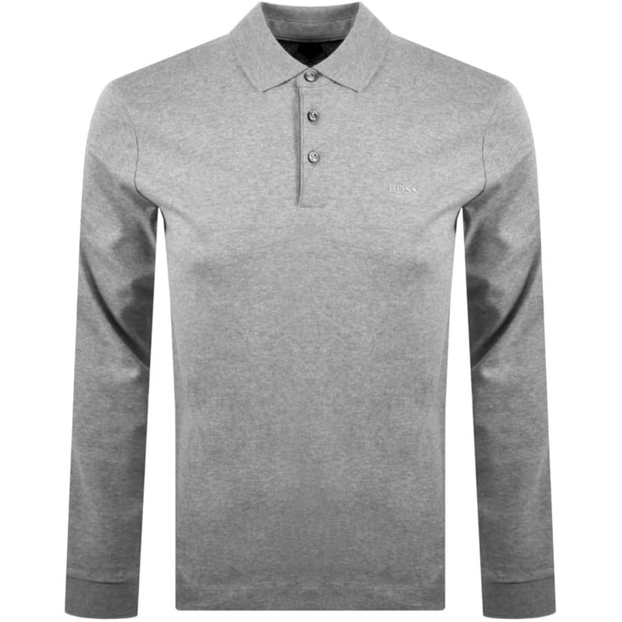 boss pado long sleeve polo shirt