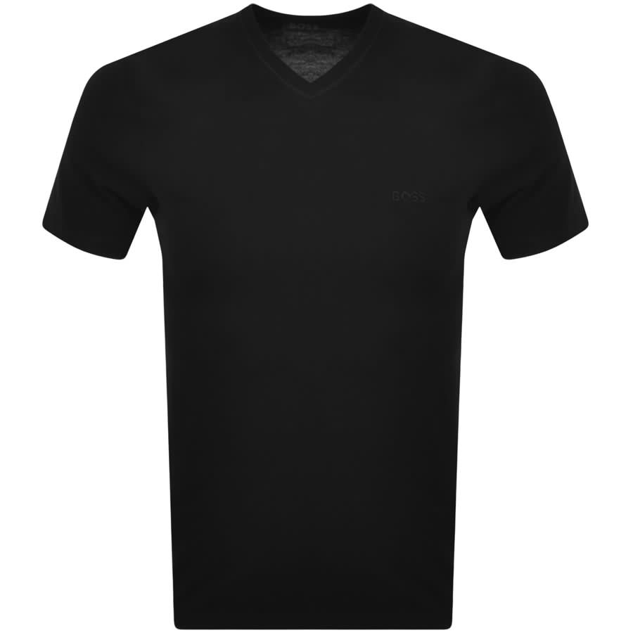 Image number 2 for BOSS Triple Pack V Neck T Shirts Black