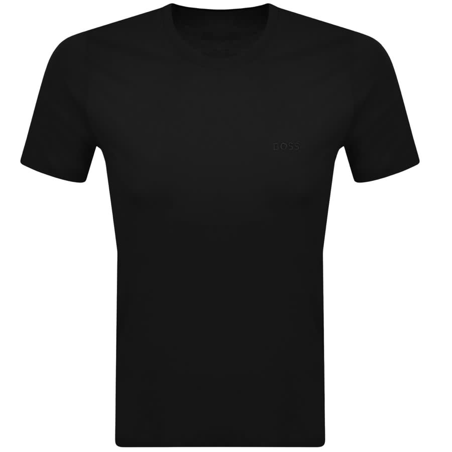 Image number 2 for BOSS Triple Pack Crew Neck T Shirts Black