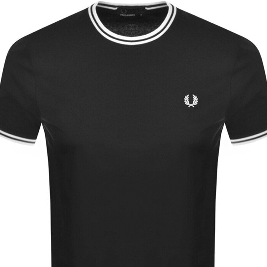 Image number 2 for Fred Perry Twin Tipped T Shirt Black