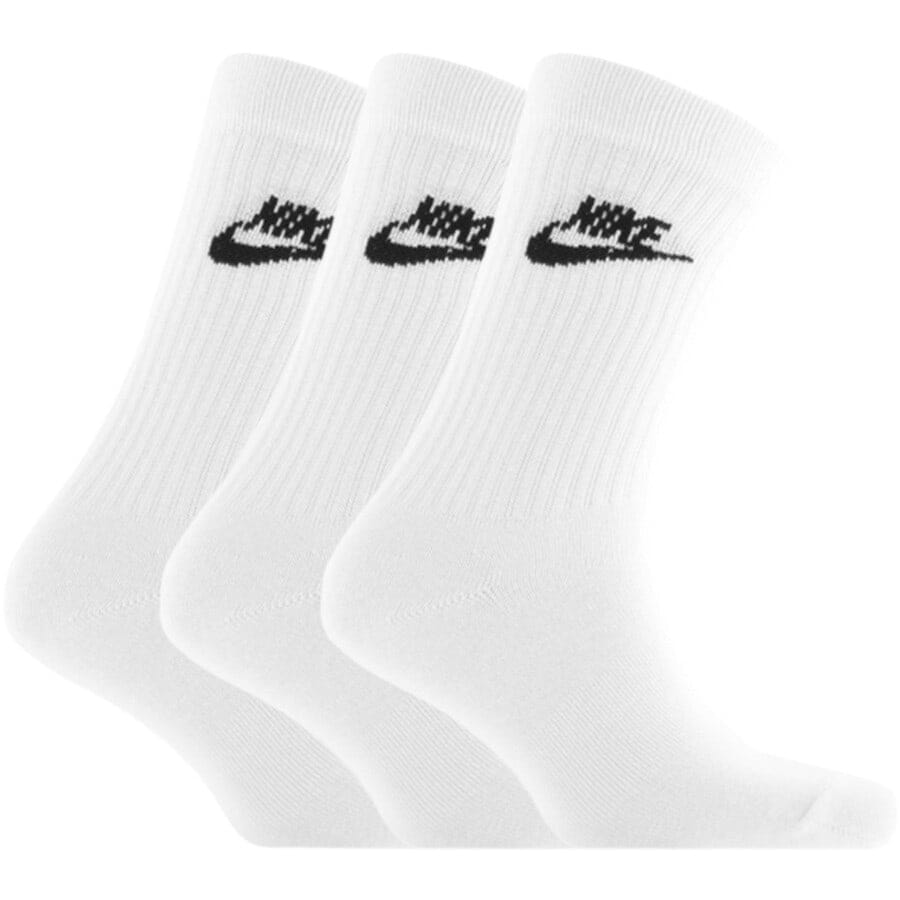 Image number 1 for Nike 3 Pack Socks White