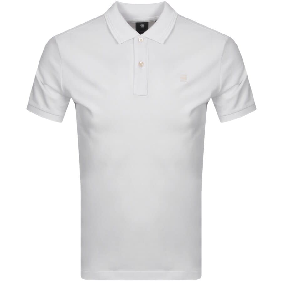 Image number 1 for G Star Raw Dunda Polo T Shirt White