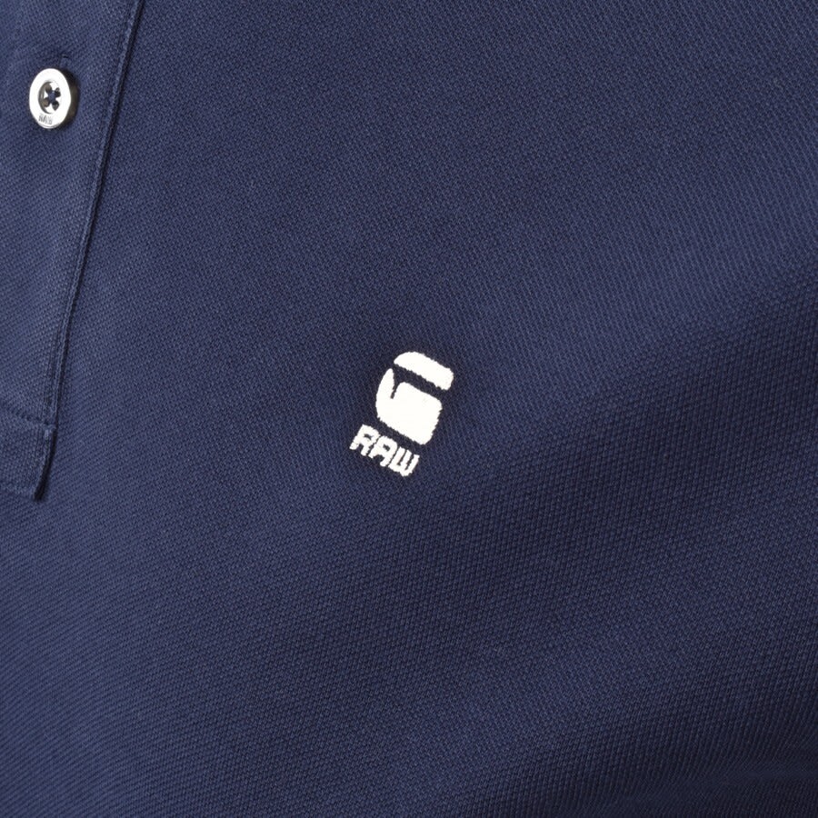 Image number 3 for G Star Raw Dunda Polo T Shirt Navy