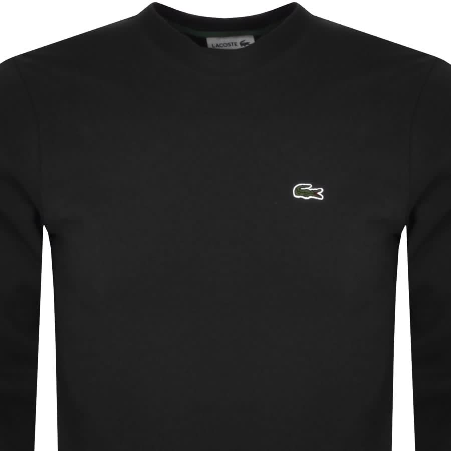 Image number 2 for Lacoste Crew Neck Sweatshirt Black