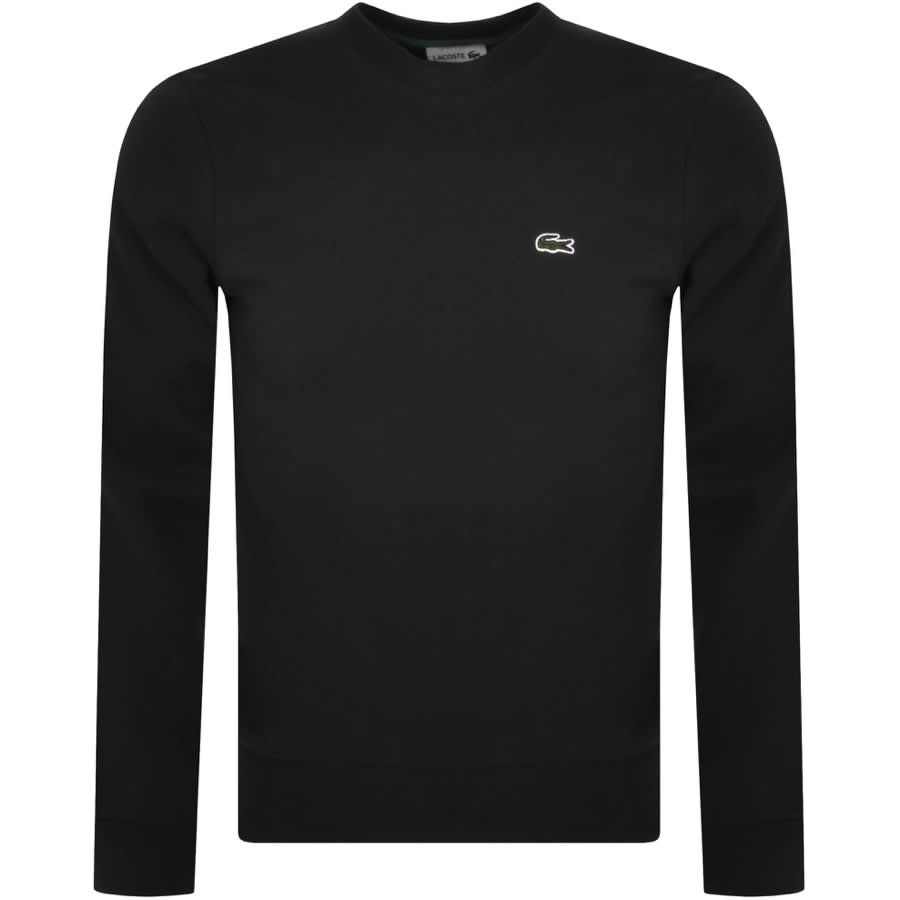 Image number 1 for Lacoste Crew Neck Sweatshirt Black