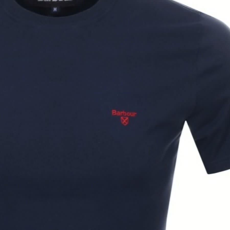 Image number 3 for Barbour Sports T Shirt Navy