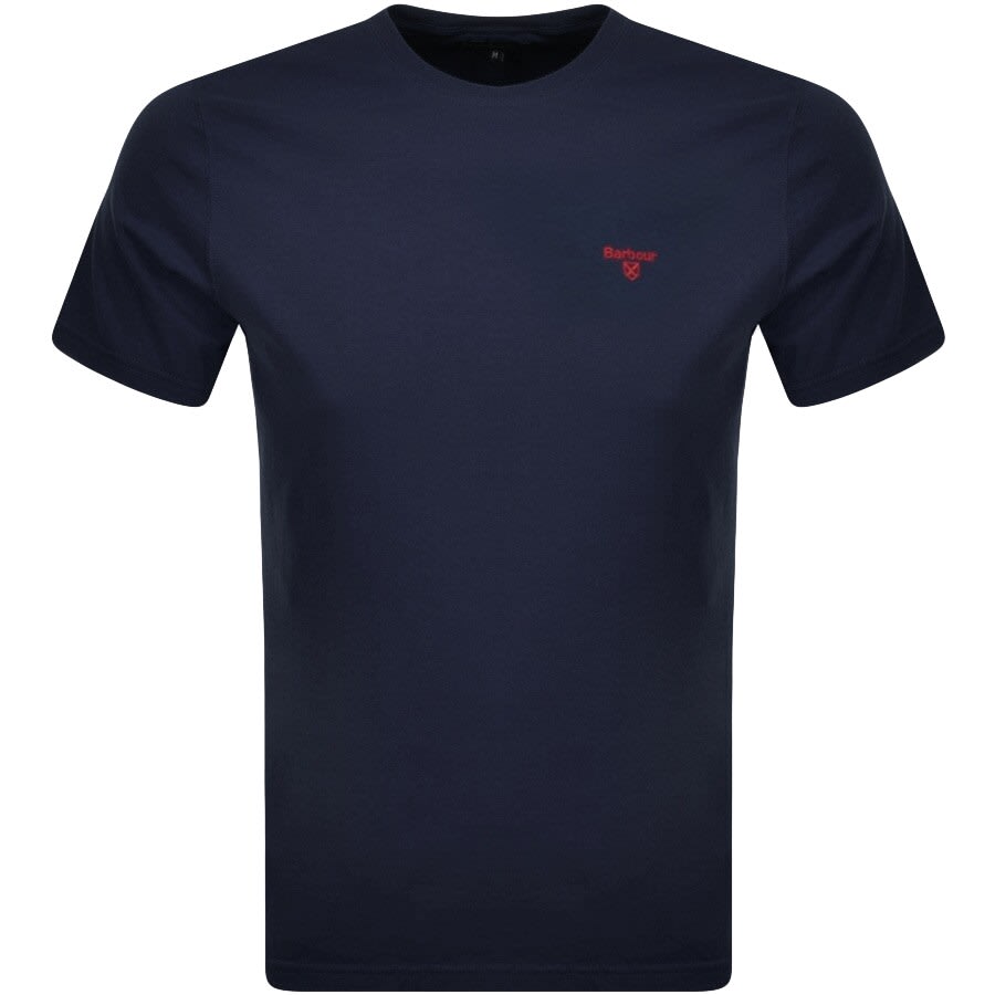 Image number 1 for Barbour Sports T Shirt Navy