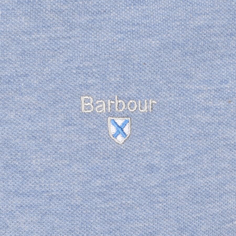 Image number 3 for Barbour Pique Polo T Shirt Blue