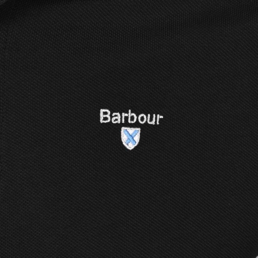 Barbour Pique Polo T Shirt Black | Mainline Menswear