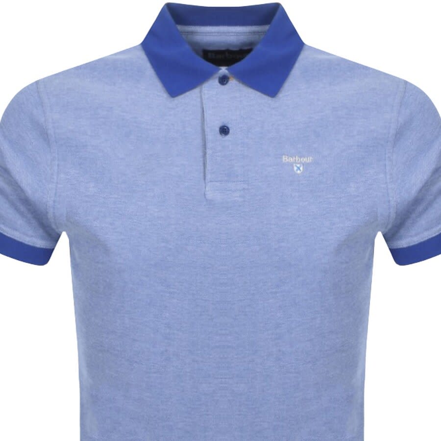Image number 2 for Barbour Sports Polo T Shirt Blue