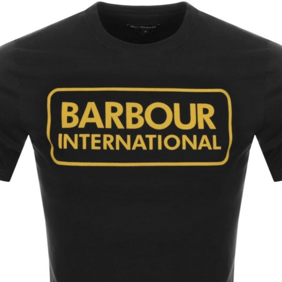 Image number 2 for Barbour International Large Logo T Shirt Black
