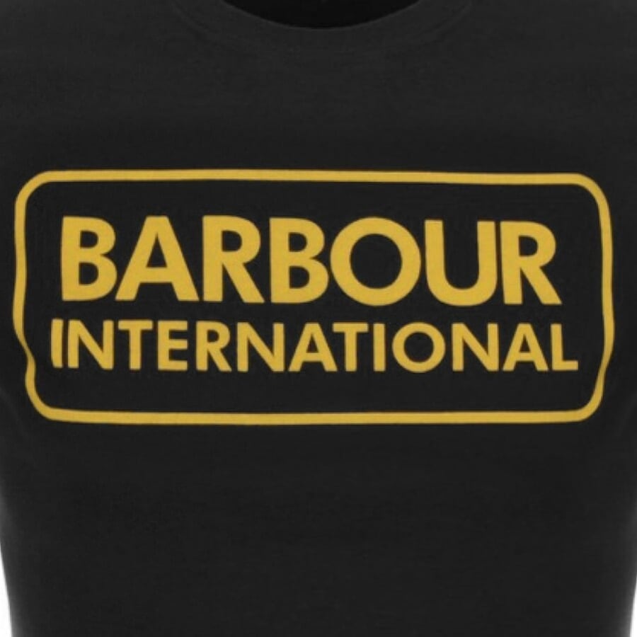Image number 3 for Barbour International Large Logo T Shirt Black