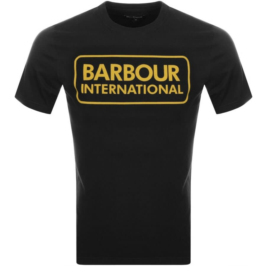 Image number 1 for Barbour International Large Logo T Shirt Black