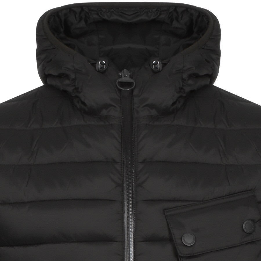 Image number 2 for Barbour International Quilted Ouston Jacket Black