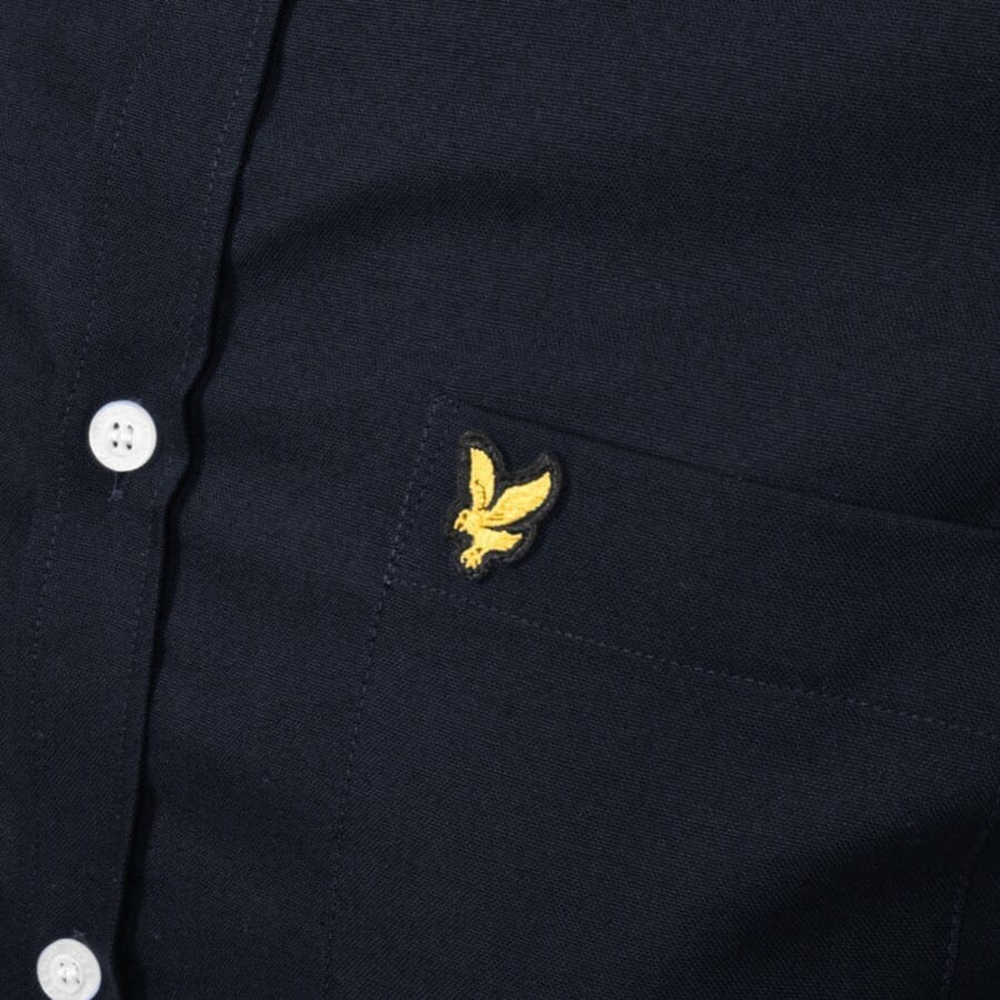 Image number 3 for Lyle And Scott Oxford Long Sleeve Shirt Navy