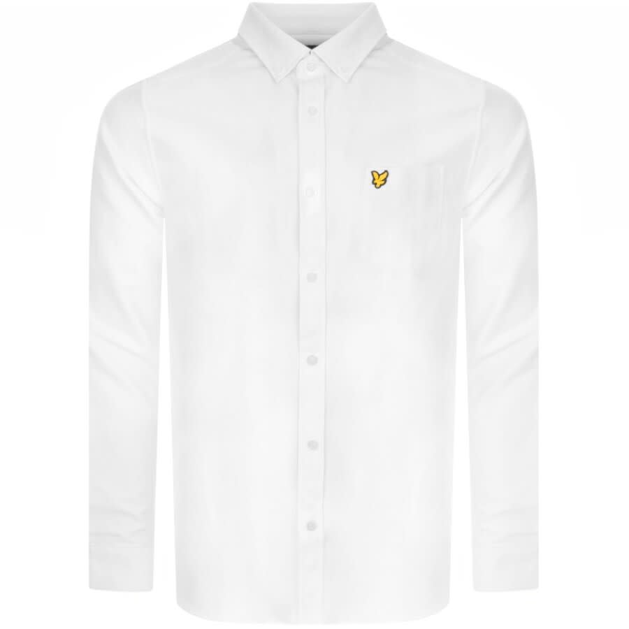 Image number 1 for Lyle And Scott Oxford Long Sleeve Shirt White