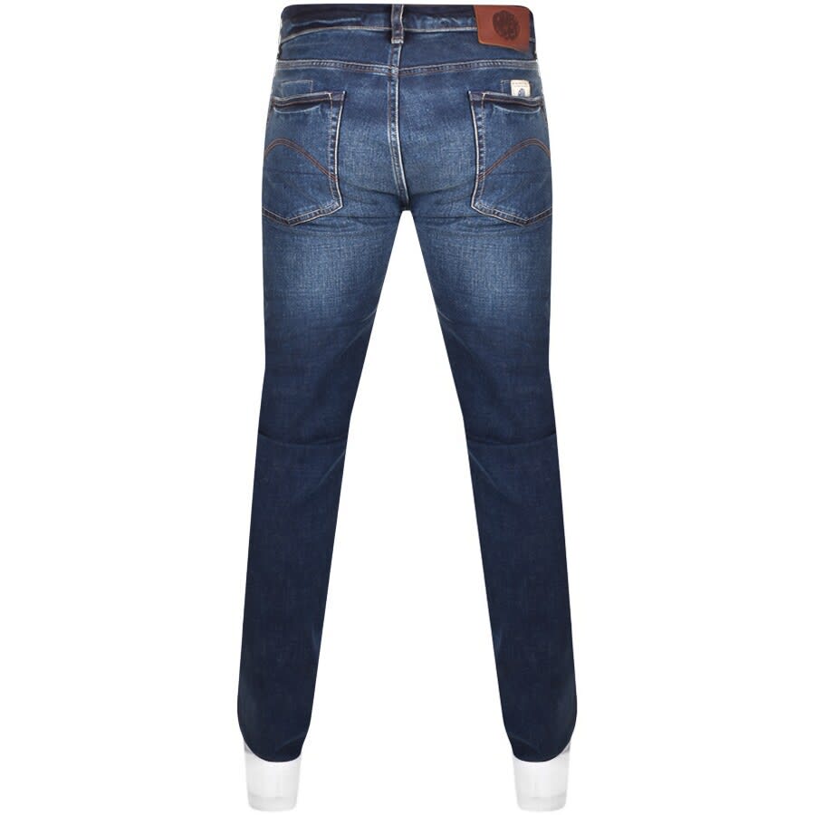 Image number 2 for Pretty Green Erwood Jeans Mid Wash Blue