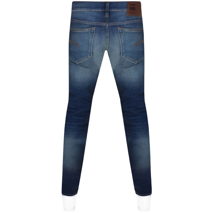 Image number 2 for G Star Raw 3301 Slim Fit Jeans Mid Wash Blue