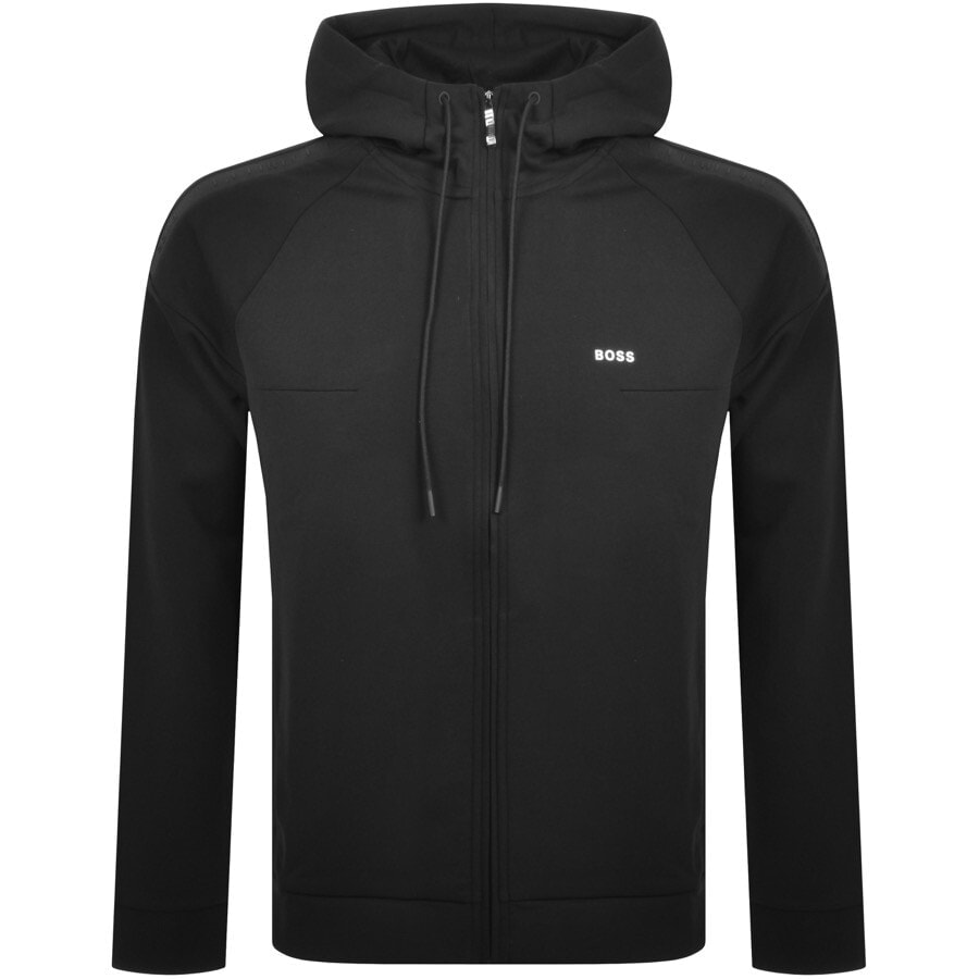 hugo boss navy zip hoodie