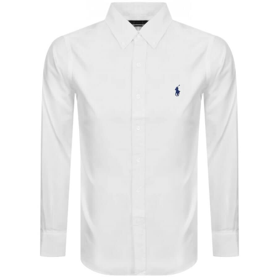 Image number 1 for Ralph Lauren Slim Fit Oxford Shirt White
