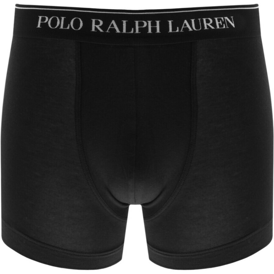 Image number 2 for Ralph Lauren Underwear 3 Pack Trunks Black