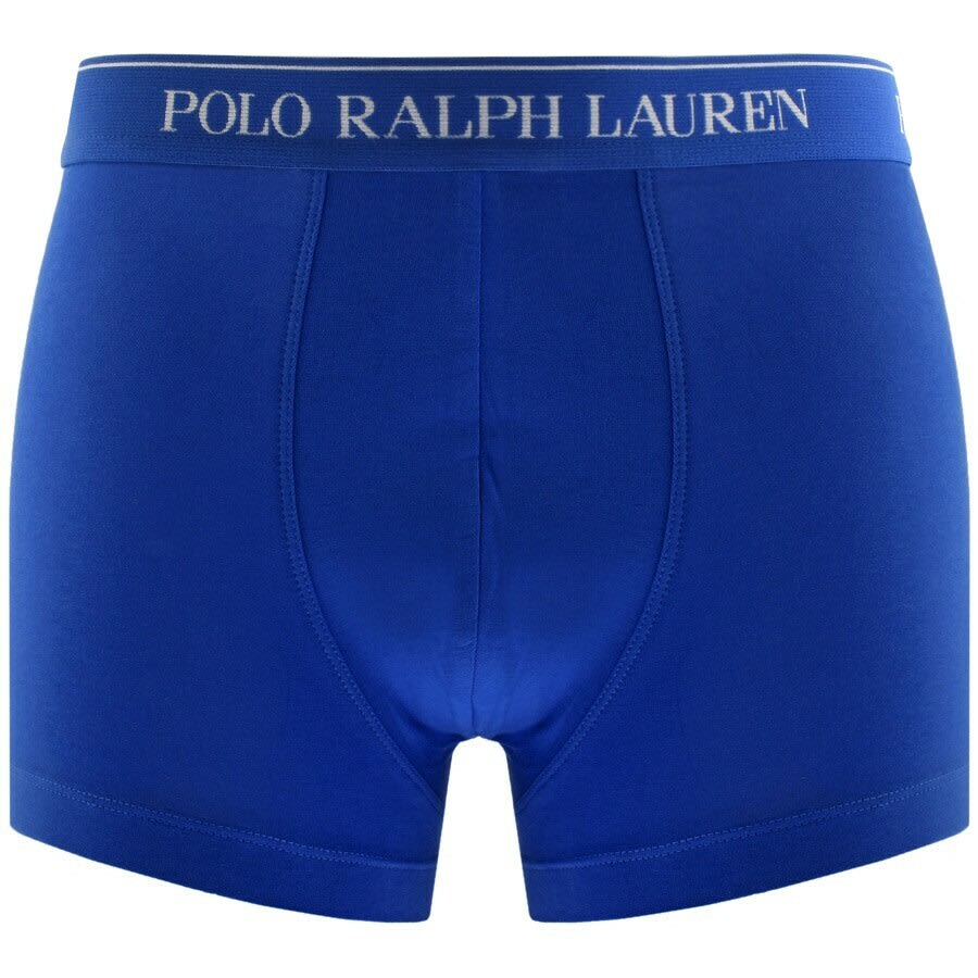 Image number 2 for Ralph Lauren Underwear 3 Pack Trunks Blue