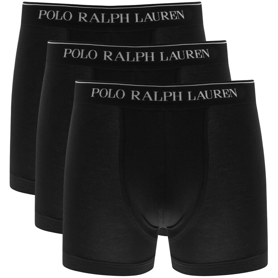 Image number 1 for Ralph Lauren Underwear 3 Pack Boxer Shorts Black