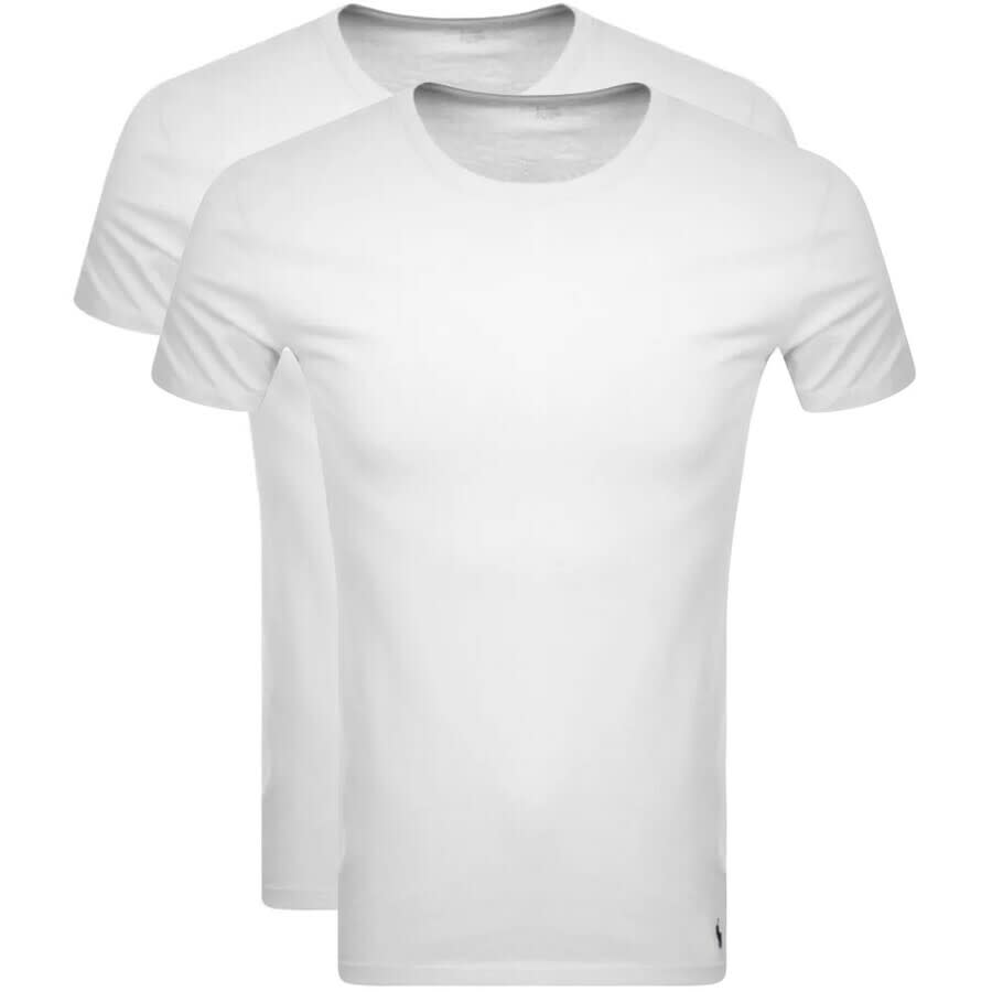 Image number 1 for Ralph Lauren 2 Pack Crew Neck T Shirts White