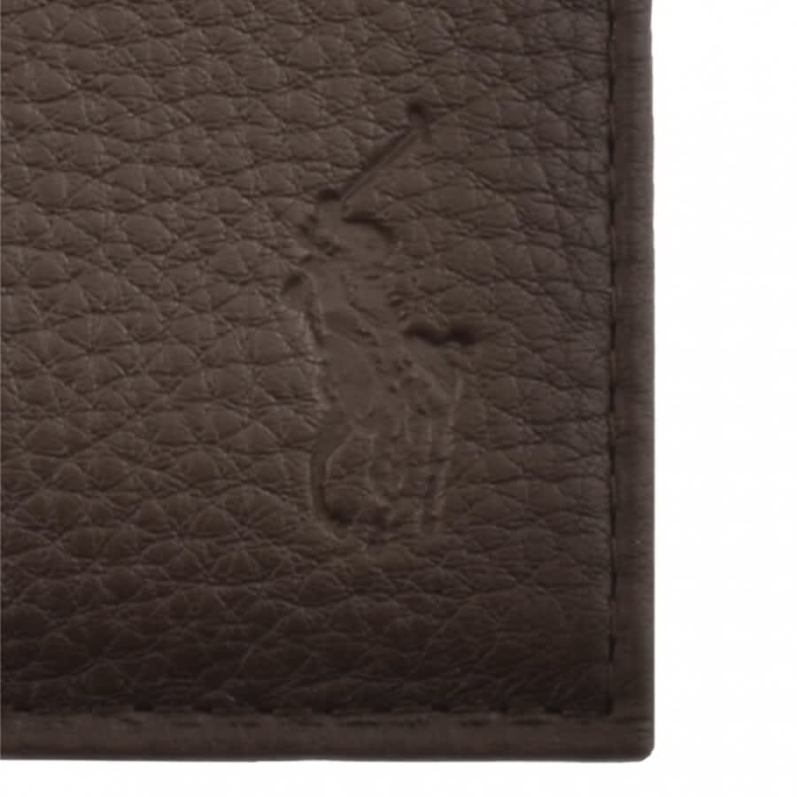 Image number 3 for Ralph Lauren Leather Card Holder Brown