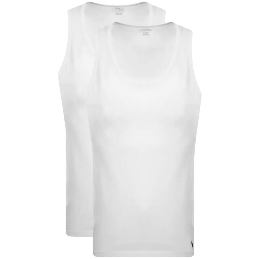 Image number 1 for Ralph Lauren 2 Pack Vests White