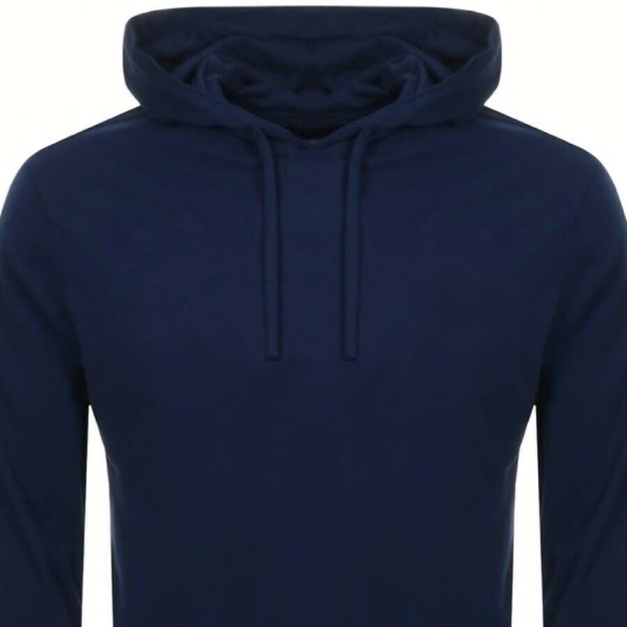 Image number 2 for Ralph Lauren Long Sleeved Hooded T Shirt Navy