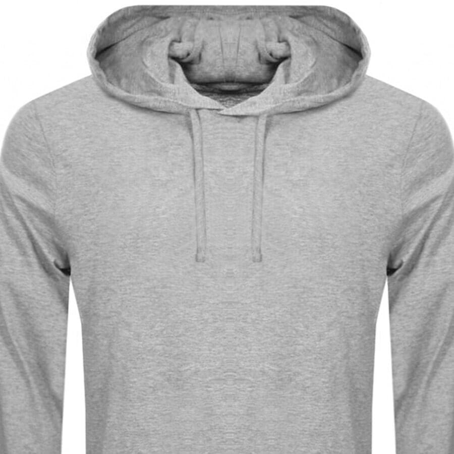 Image number 2 for Ralph Lauren Long Sleeved Hooded T Shirt Grey