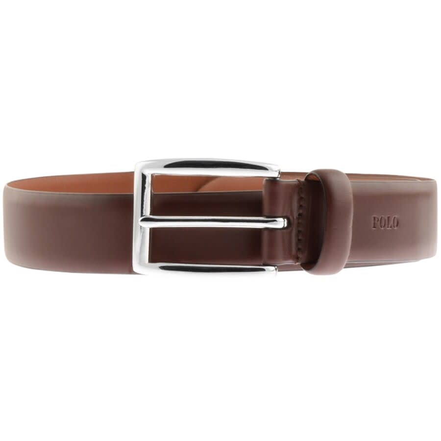 Image number 1 for Ralph Lauren Harness Leather Belt Brown