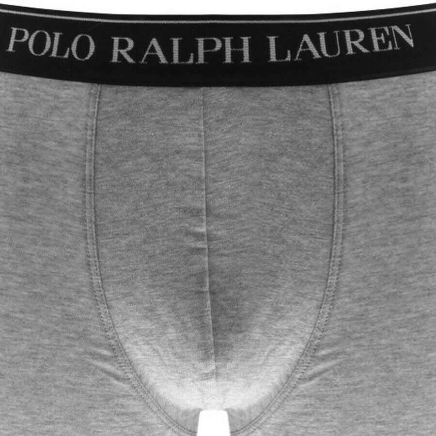 Image number 3 for Ralph Lauren Underwear 3 Pack Trunks Grey