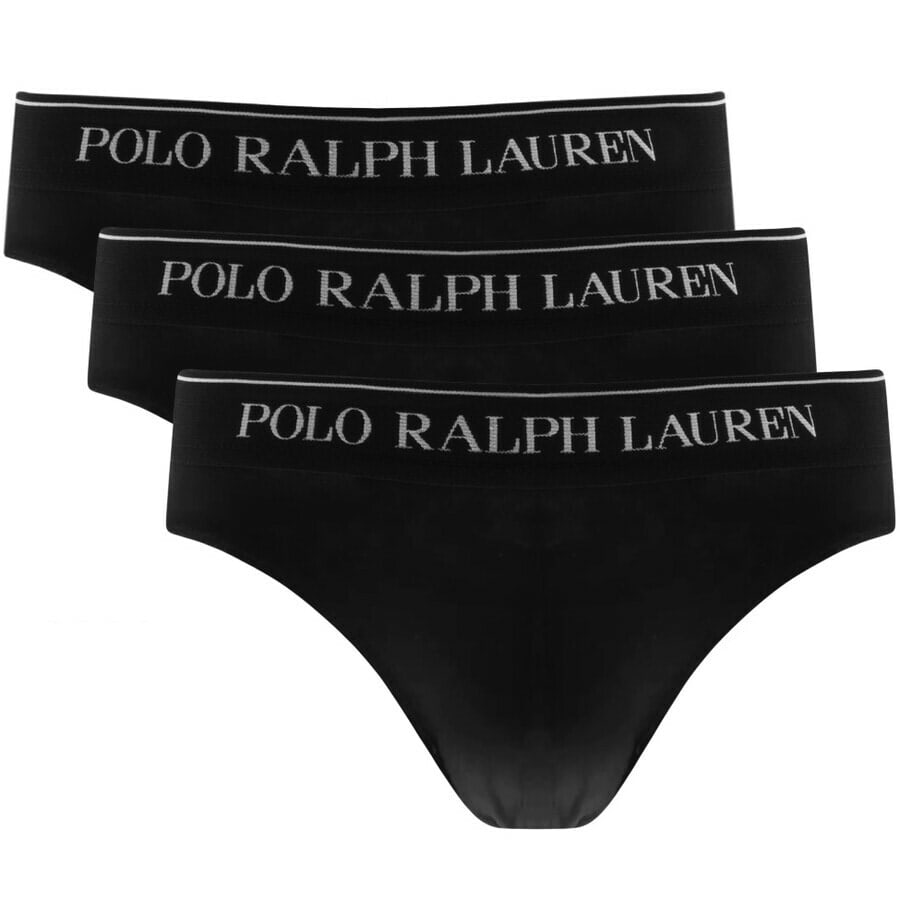 Image number 1 for Ralph Lauren Underwear 3 Pack Briefs Black
