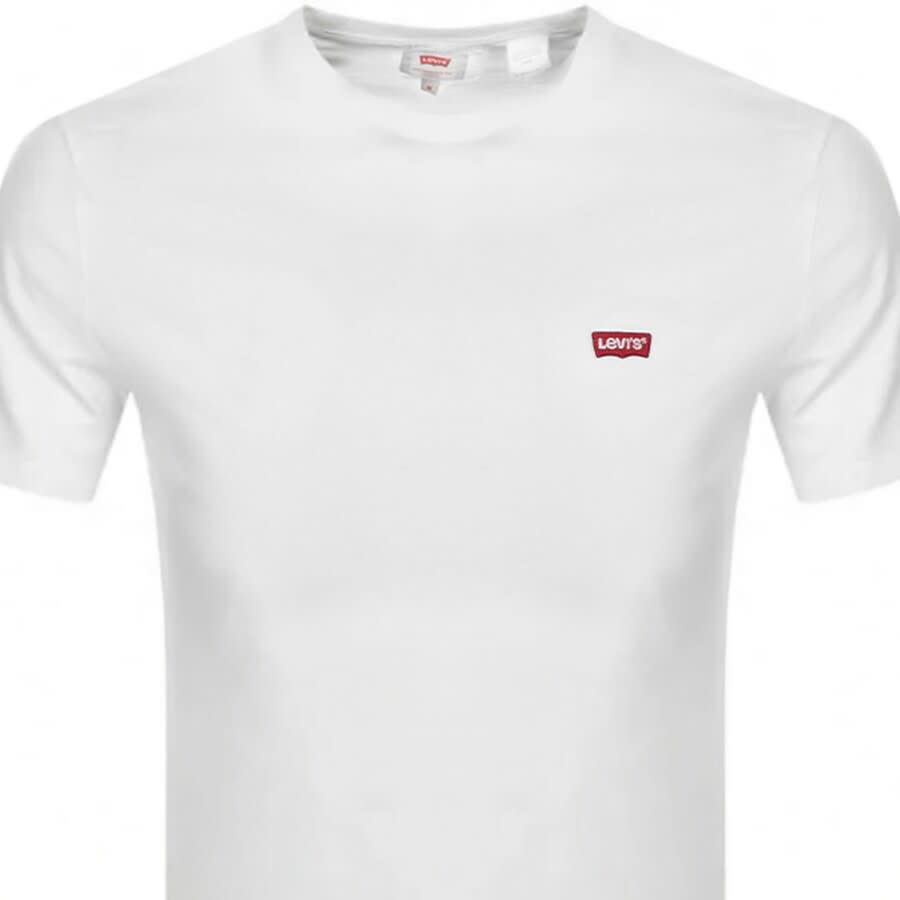 Image number 2 for Levis Original Crew Neck Logo T Shirt White