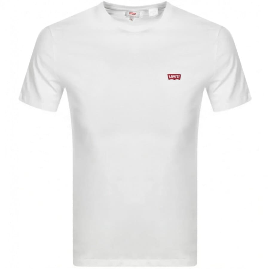Image number 1 for Levis Original Crew Neck Logo T Shirt White