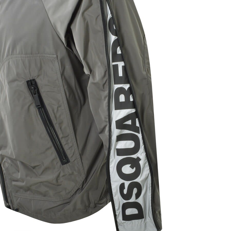 Image number 3 for DSQUARED2 Hid Logo Hooded Jacket Grey