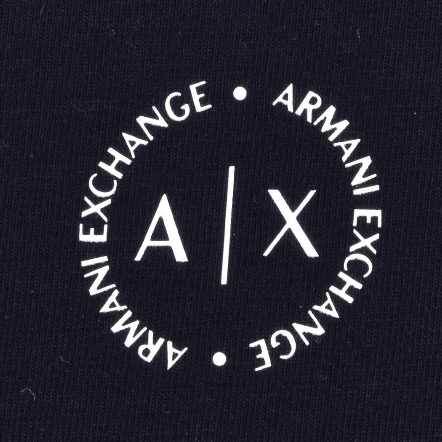 Image number 3 for Armani Exchange Short Sleeved Polo T Shirt Navy