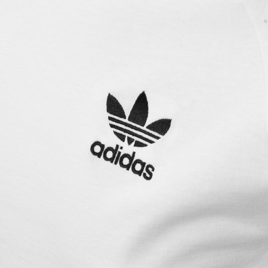 Image number 3 for adidas 3 Stripe T Shirt White